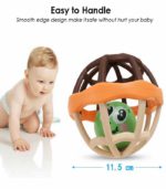 Elite Soft-Grip Sensory Rattle & Teether Ball – Heat-Resistant BPA-Free Developmental Discovery Toy for Infants - Image 7