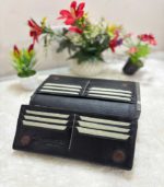 UBAID LEATHER Premium Full-Grain Leather Long Wallet – Export Quality Travel & Organizer -Black- FS124/01 - Image 7