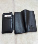 Maisha Leather Small Black – Premium Genuine Leather Bifold Wallet - FS128 - Image 7