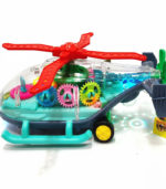 Transparent Gear Light-Up Copter –Toy for Kids - Image 8