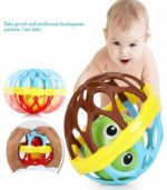 Elite Soft-Grip Sensory Rattle & Teether Ball – Heat-Resistant BPA-Free Developmental Discovery Toy for Infants - Image 8