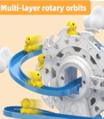 Playful Peaks | Interactive Musical Small Duck Climbing Stairs Roller Coaster Toy - Image 9