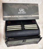 UBAID LEATHER Premium Full-Grain Leather Long Wallet – Export Quality Travel & Organizer -Black- FS124/01 - Image 9