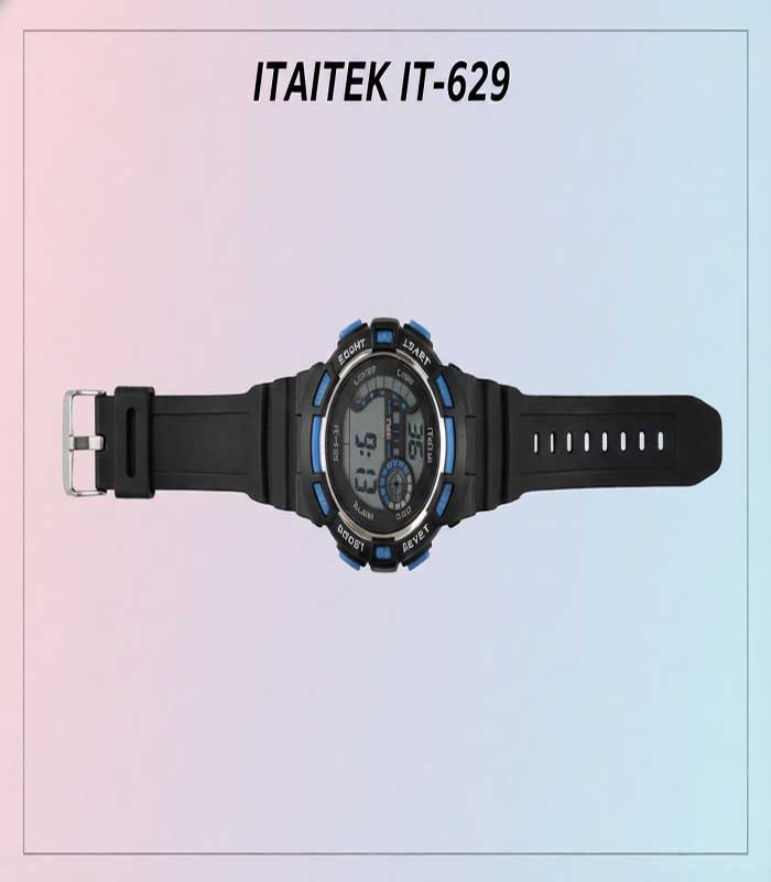 cover-image ITAITEK IT-629 Sporty Digital Watch for Kids – Black & Blue - FS111 - Image 1