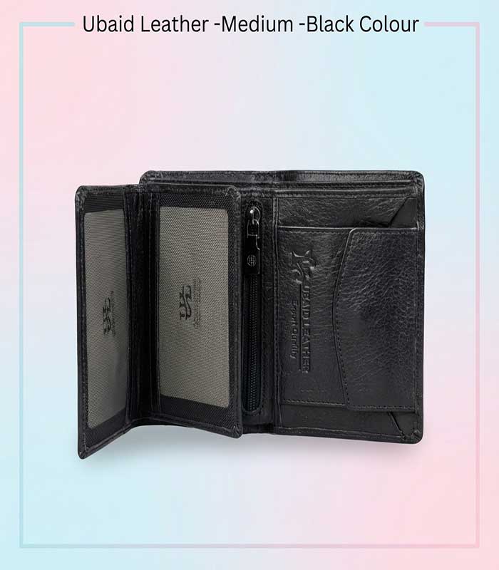 cover-image Ubaid Leather Export Quality Men’s Classic Bi-Fold Wallet – Medium – FS127/02 - Image 1