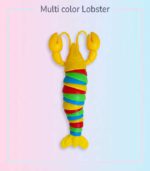 Rainbow Flexi-Crawl Lobster Fidget Toy – Multi-Color Sensory Stress Reliever for Kids - FS068