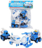 DIY Assemble Airport Aviation Play Set – 4-in-1 Take-Apart Engineering Vehicle & Aircraft Kit for Kids - Image 7