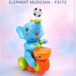 Elephant Musician Interactive Blowing Ball Toy – 3-in-1 Drumming, Floating Ball & Musical Fun for Toddlers – FS172
