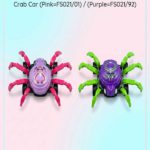 Robo-Crab 360° Stunt Spider Car – Electric Bump-and-Go Toy with 3D LED Lights & Musical Effects - (Pink=FS021/01) / (Purple=FS021/02)