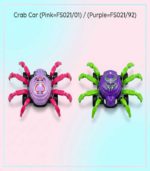 Robo-Crab 360° Stunt Spider Car – Electric Bump-and-Go Toy with 3D LED Lights & Musical Effects - (Pink=FS021/01) / (Purple=FS021/02)
