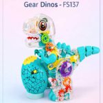Gear Dinos -: Transparent Mechanical T-Rex with Colorful Moving Gears - FS137