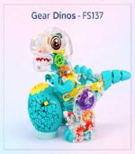 Gear Dinos -: Transparent Mechanical T-Rex with Colorful Moving Gears - FS137