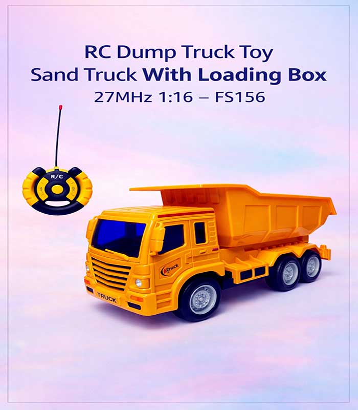 COVER-IMAGE RC Dump Truck Toy: 1:16 Scale Remote Control Construction Sand Truck - FS156 - Image 1