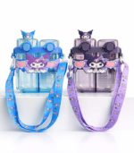 Sanrio Kuromi & Cinnamoroll Dual-Compartment Square Water Bottle for Kids (600ml) – FS134 - Image 2