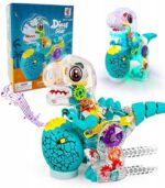Gear Dinos -: Transparent Mechanical T-Rex with Colorful Moving Gears - FS137 - Image 2