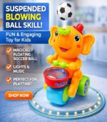 Elephant Musician Interactive Blowing Ball Toy – 3-in-1 Drumming, Floating Ball & Musical Fun for Toddlers – FS172 - Image 11