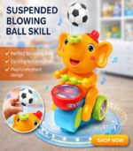 Elephant Musician Interactive Blowing Ball Toy – 3-in-1 Drumming, Floating Ball & Musical Fun for Toddlers – FS172 - Image 12