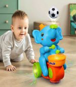 Elephant Musician Interactive Blowing Ball Toy – 3-in-1 Drumming, Floating Ball & Musical Fun for Toddlers – FS172 - Image 3