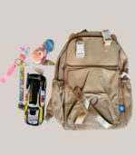 Adventure-Ready Canvas Backpack with Die-Cast Racing Car & Plush Keychain - Combo 12 - Image 3