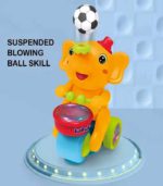 Elephant Musician Interactive Blowing Ball Toy – 3-in-1 Drumming, Floating Ball & Musical Fun for Toddlers – FS172 - Image 5