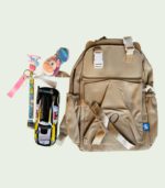 Adventure-Ready Canvas Backpack with Die-Cast Racing Car & Plush Keychain - Combo 12 - Image 6