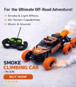 1:18 Scale 6-Wheel Remote Control Smoke Spray Rock Crawler - Fs135 - Image 7