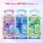 7-in-1 Kids' Deluxe Stationery & Digital Watch Gift Set – Travel Suitcase Edition - Fs149