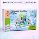 Toylogy 100-Piece Magnetic Building Cubes – Arctic Winter Wonderland STEM Construction Set for Kids 3+ - FS168