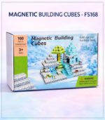 Toylogy 100-Piece Magnetic Building Cubes – Arctic Winter Wonderland STEM Construction Set for Kids 3+ - FS168