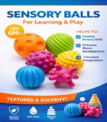 Multi-Textured Developmental Sensory Ball Set for Babies & Toddlers (6-Piece Kit) – FS170 - Image 3