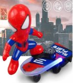 Spiderman Sliding Plate Stunt Scooter - Electric Musical Toy with 360° Spin & 4D LED Lights - FS171 - Image 4