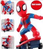 Spiderman Sliding Plate Stunt Scooter - Electric Musical Toy with 360° Spin & 4D LED Lights - FS171 - Image 5