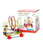 Animal Trailer Circle the Bead Wooden Toy – FS155 - Image 8