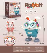 Interactive Dancing Rabbit Robot – Musical "Swing Rabbit" with LED Lights & Smart Touch Activation - FS176 - Image 9