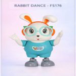Interactive Dancing Rabbit Robot – Musical "Swing Rabbit" with LED Lights & Smart Touch Activation - FS176