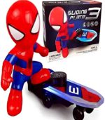 Spiderman Sliding Plate Stunt Scooter - Electric Musical Toy with 360° Spin & 4D LED Lights - FS171 - Image 7