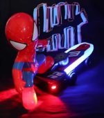 Spiderman Sliding Plate Stunt Scooter - Electric Musical Toy with 360° Spin & 4D LED Lights - FS171 - Image 14