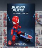 Spiderman Sliding Plate Stunt Scooter - Electric Musical Toy with 360° Spin & 4D LED Lights - FS171 - Image 11